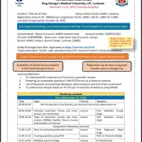 Cochrane Systematic review/meta-analysis workshop